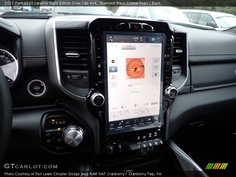 Diamond Black Crystal Pearl / Black 2023 Ram 1500 Laramie Night Edition Crew Cab 4x4