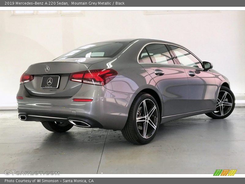 Mountain Grey Metallic / Black 2019 Mercedes-Benz A 220 Sedan