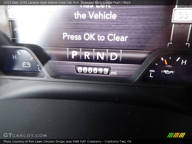 Diamond Black Crystal Pearl / Black 2023 Ram 1500 Laramie Night Edition Crew Cab 4x4