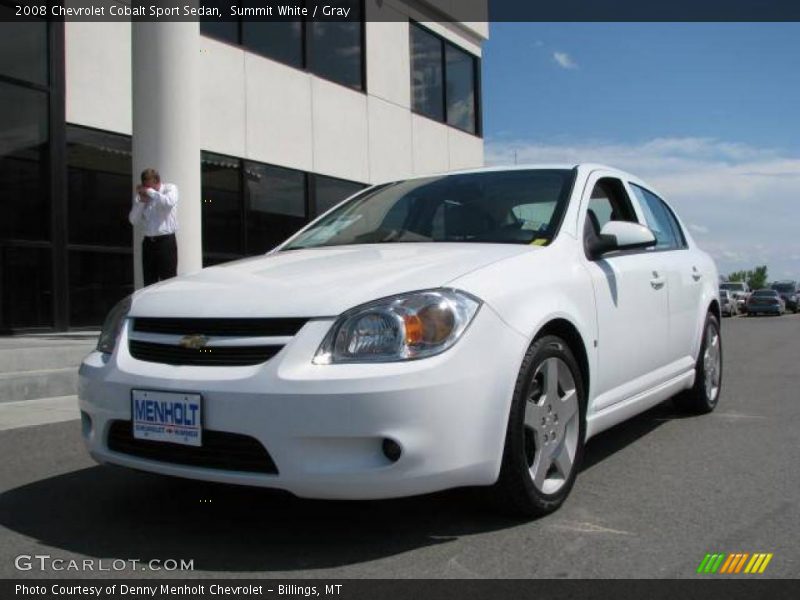 Summit White / Gray 2008 Chevrolet Cobalt Sport Sedan