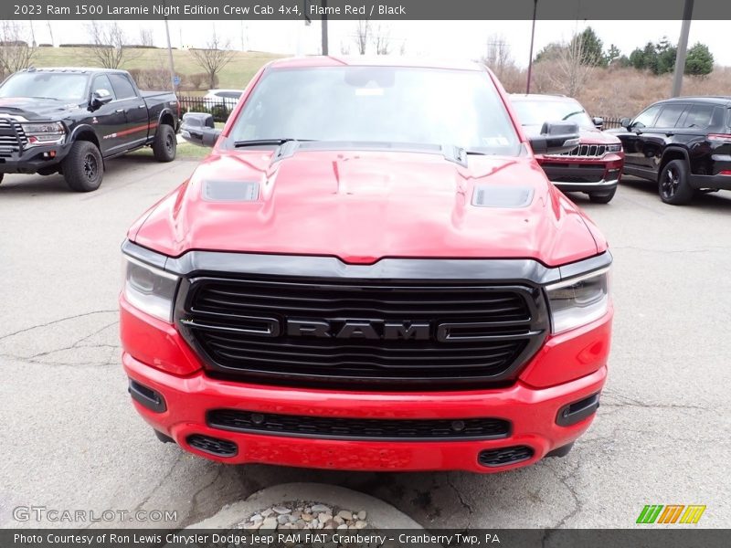 Flame Red / Black 2023 Ram 1500 Laramie Night Edition Crew Cab 4x4