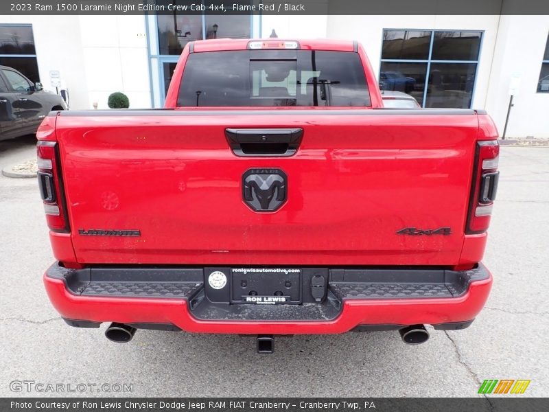 Flame Red / Black 2023 Ram 1500 Laramie Night Edition Crew Cab 4x4