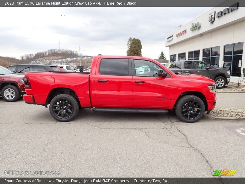 Flame Red / Black 2023 Ram 1500 Laramie Night Edition Crew Cab 4x4
