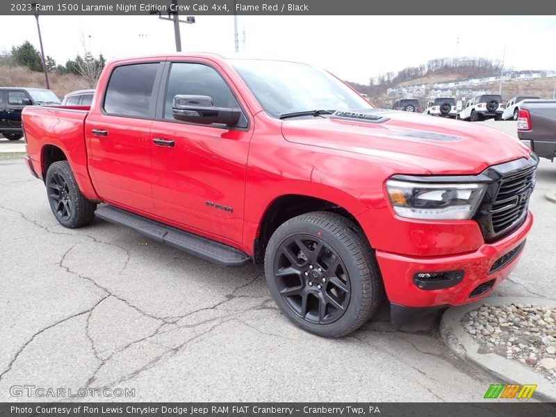 Flame Red / Black 2023 Ram 1500 Laramie Night Edition Crew Cab 4x4