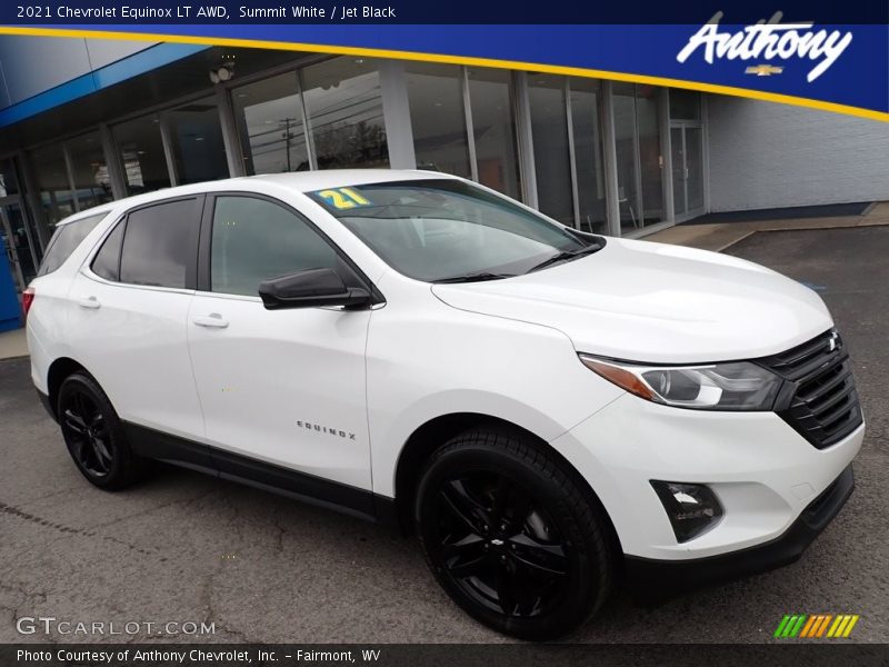 Summit White / Jet Black 2021 Chevrolet Equinox LT AWD