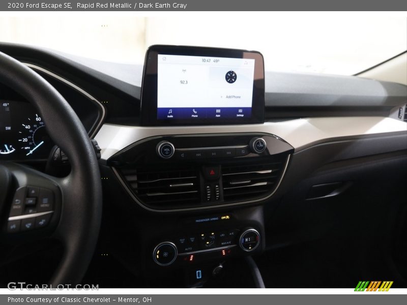 Rapid Red Metallic / Dark Earth Gray 2020 Ford Escape SE