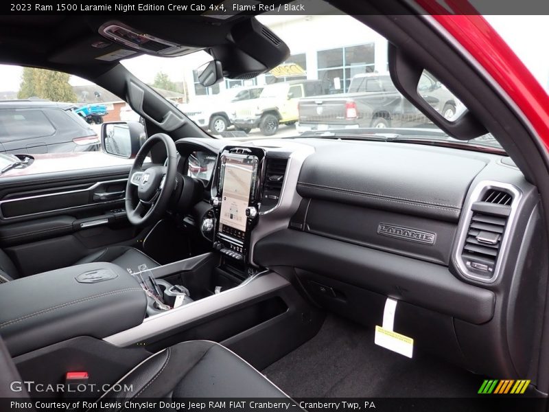 Flame Red / Black 2023 Ram 1500 Laramie Night Edition Crew Cab 4x4