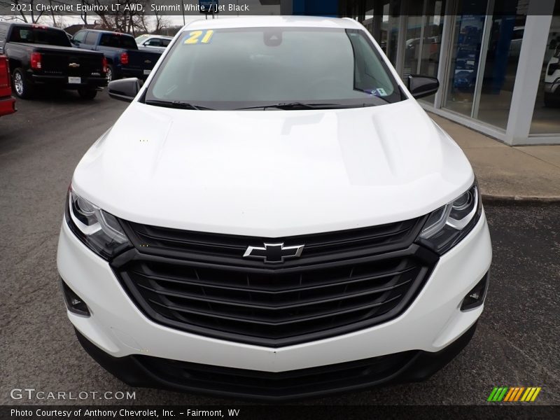 Summit White / Jet Black 2021 Chevrolet Equinox LT AWD