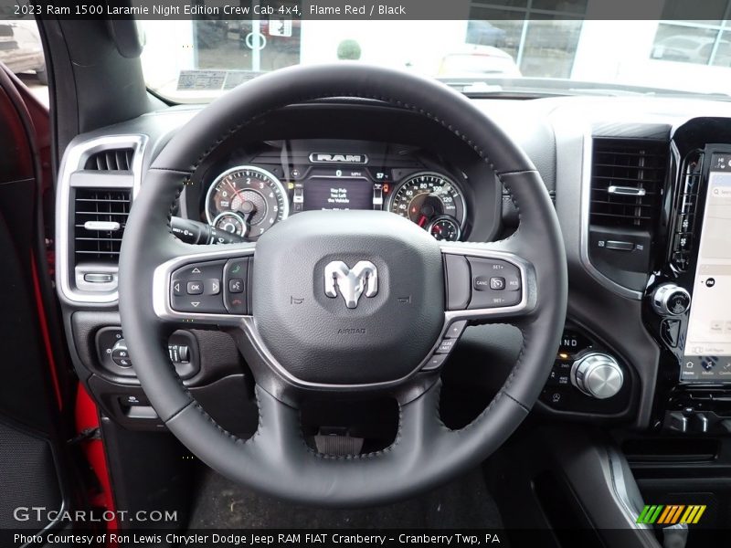 Flame Red / Black 2023 Ram 1500 Laramie Night Edition Crew Cab 4x4