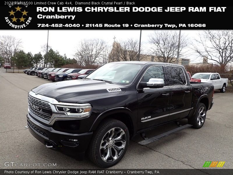 Diamond Black Crystal Pearl / Black 2023 Ram 1500 Limited Crew Cab 4x4