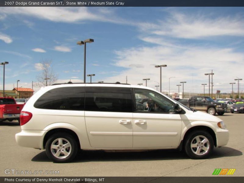 Stone White / Medium Slate Gray 2007 Dodge Grand Caravan SXT