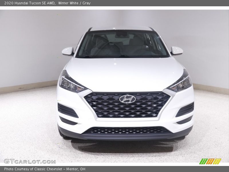 Winter White / Gray 2020 Hyundai Tucson SE AWD