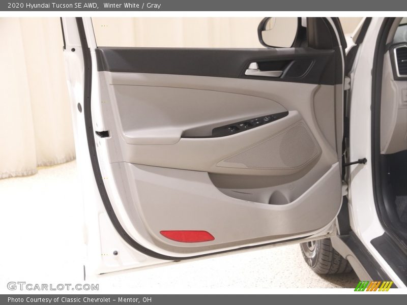 Winter White / Gray 2020 Hyundai Tucson SE AWD