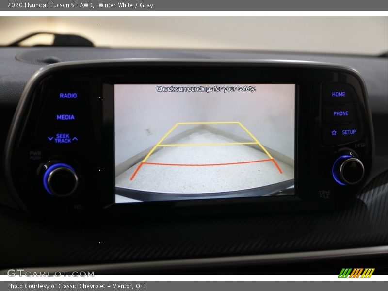 Winter White / Gray 2020 Hyundai Tucson SE AWD
