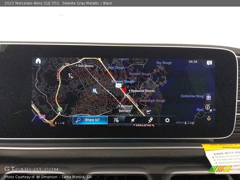 Navigation of 2023 GLE 350