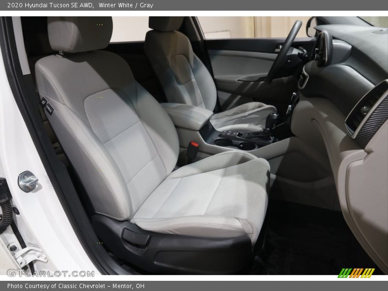 Winter White / Gray 2020 Hyundai Tucson SE AWD