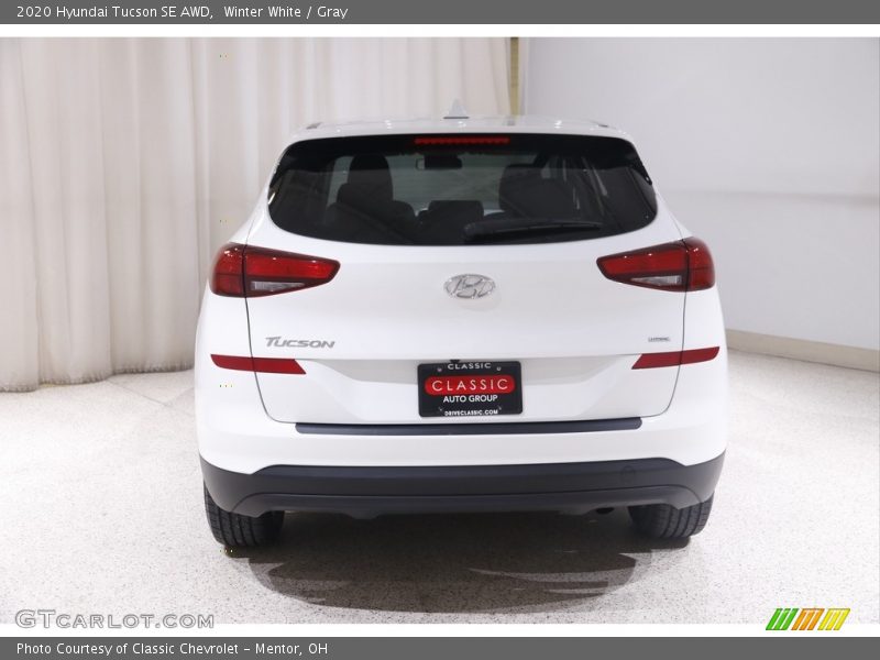 Winter White / Gray 2020 Hyundai Tucson SE AWD