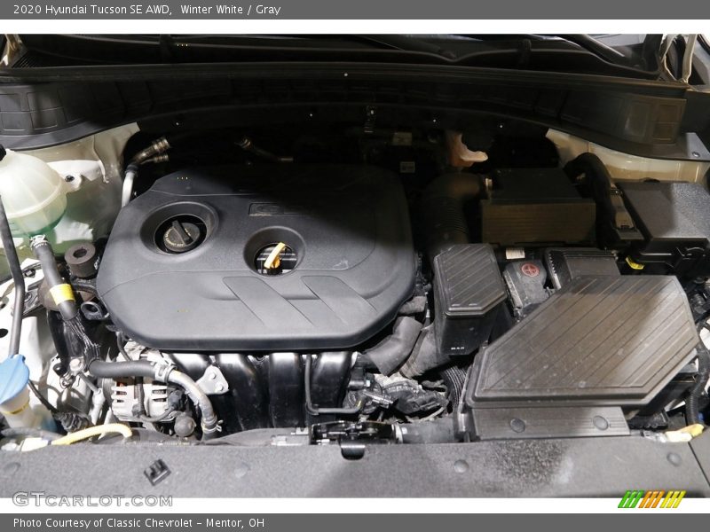 Winter White / Gray 2020 Hyundai Tucson SE AWD