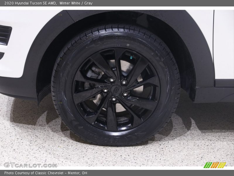 Winter White / Gray 2020 Hyundai Tucson SE AWD