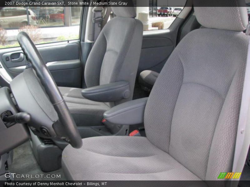 Stone White / Medium Slate Gray 2007 Dodge Grand Caravan SXT