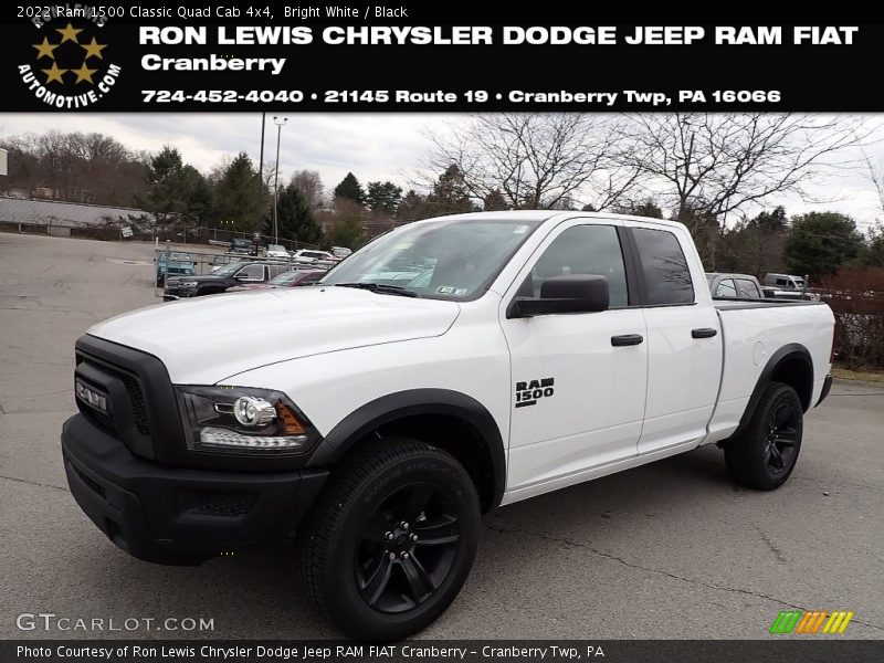 Bright White / Black 2022 Ram 1500 Classic Quad Cab 4x4