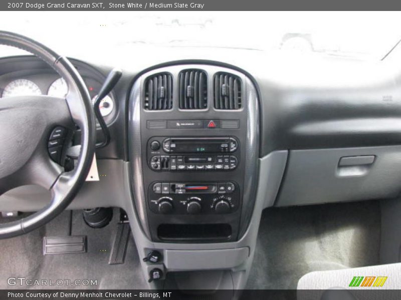 Stone White / Medium Slate Gray 2007 Dodge Grand Caravan SXT