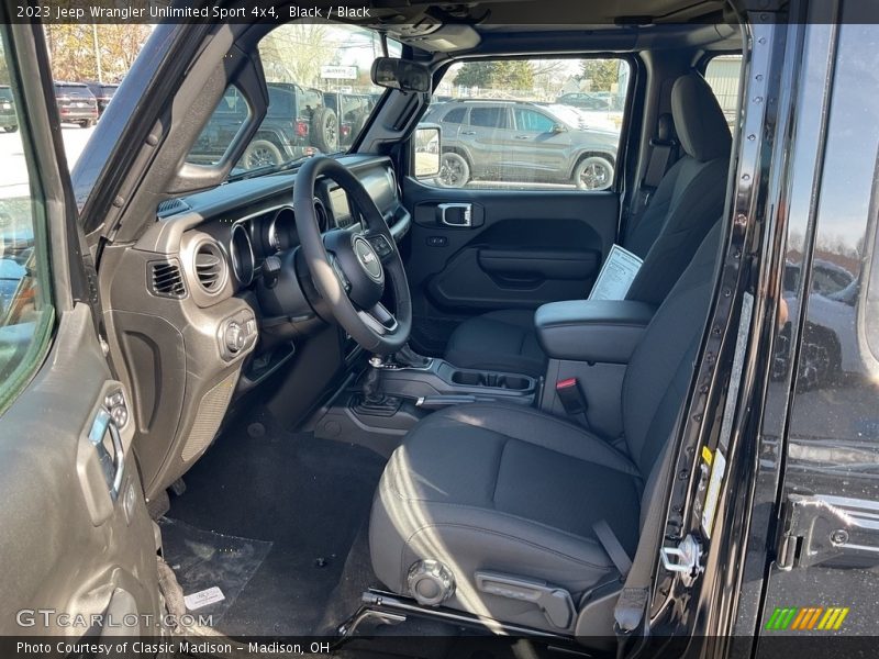 Black / Black 2023 Jeep Wrangler Unlimited Sport 4x4