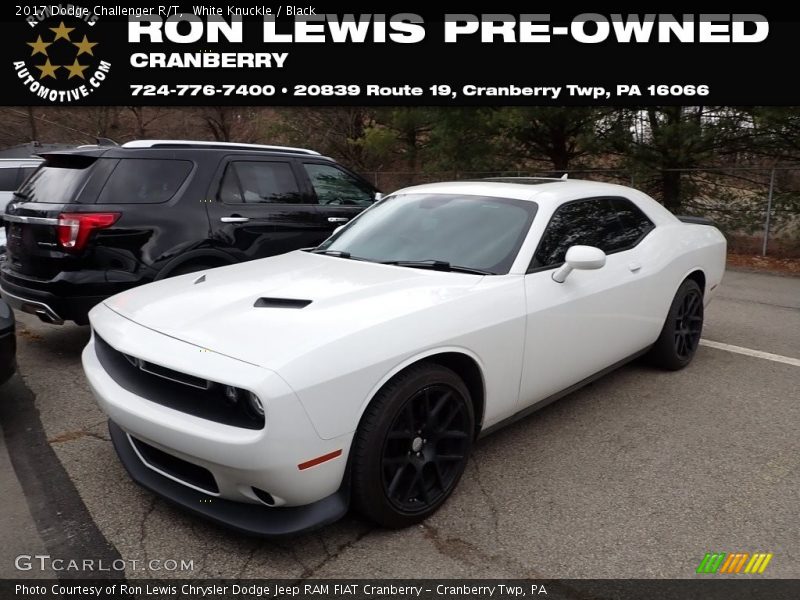 White Knuckle / Black 2017 Dodge Challenger R/T
