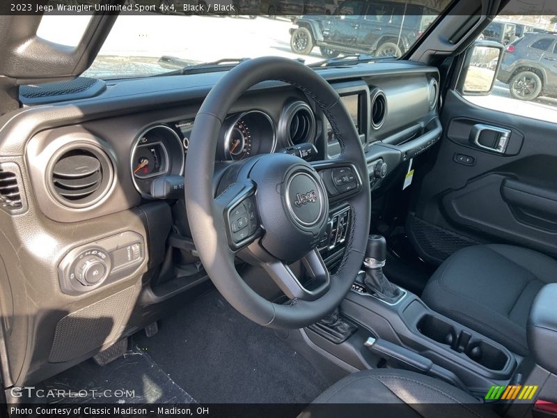 Black / Black 2023 Jeep Wrangler Unlimited Sport 4x4