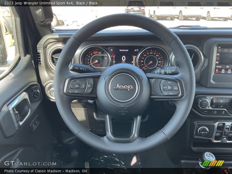 Black / Black 2023 Jeep Wrangler Unlimited Sport 4x4