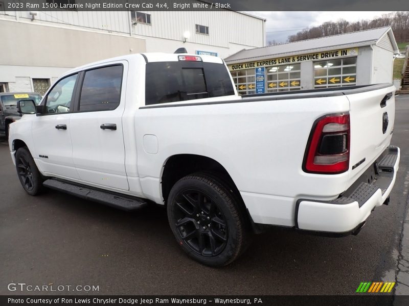 Bright White / Black 2023 Ram 1500 Laramie Night Edition Crew Cab 4x4