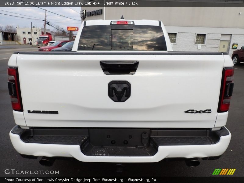 Bright White / Black 2023 Ram 1500 Laramie Night Edition Crew Cab 4x4