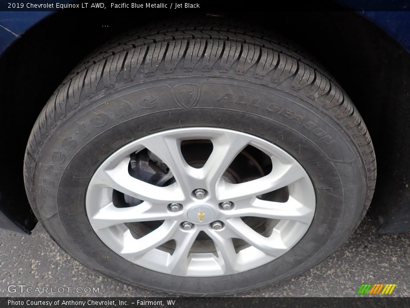 Pacific Blue Metallic / Jet Black 2019 Chevrolet Equinox LT AWD