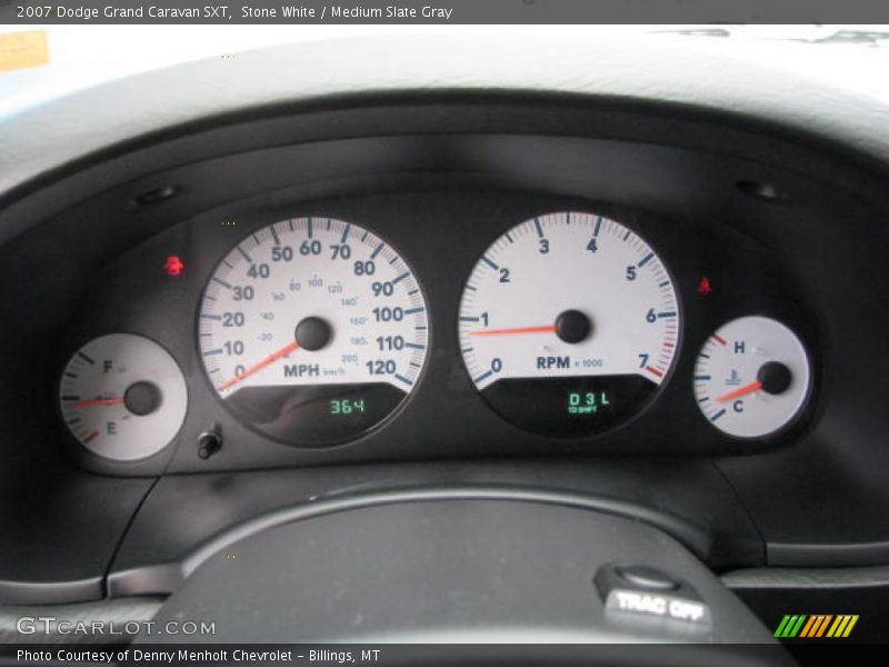 Stone White / Medium Slate Gray 2007 Dodge Grand Caravan SXT