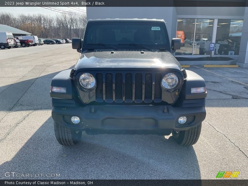 Black / Black 2023 Jeep Wrangler Unlimited Sport 4x4