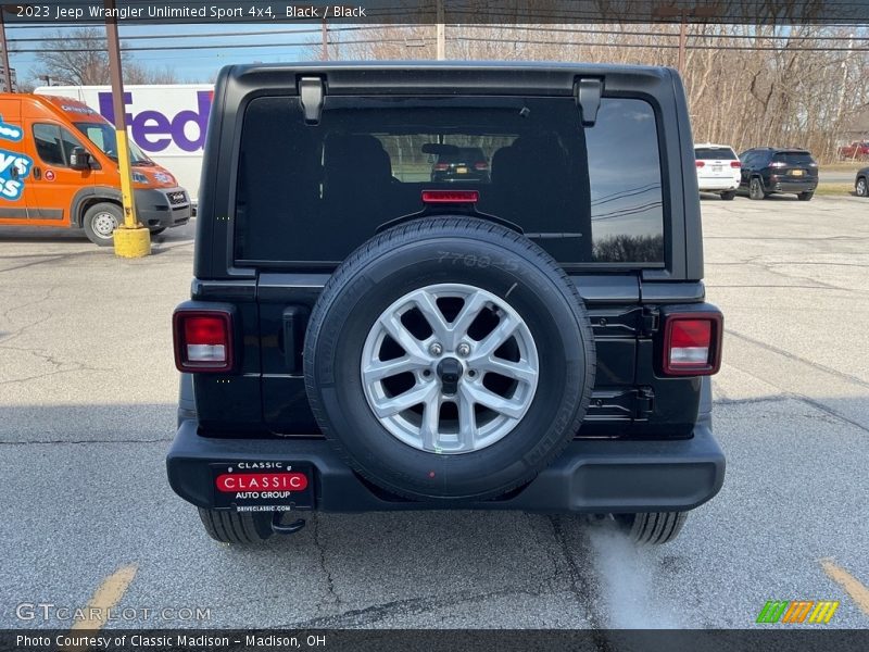 Black / Black 2023 Jeep Wrangler Unlimited Sport 4x4