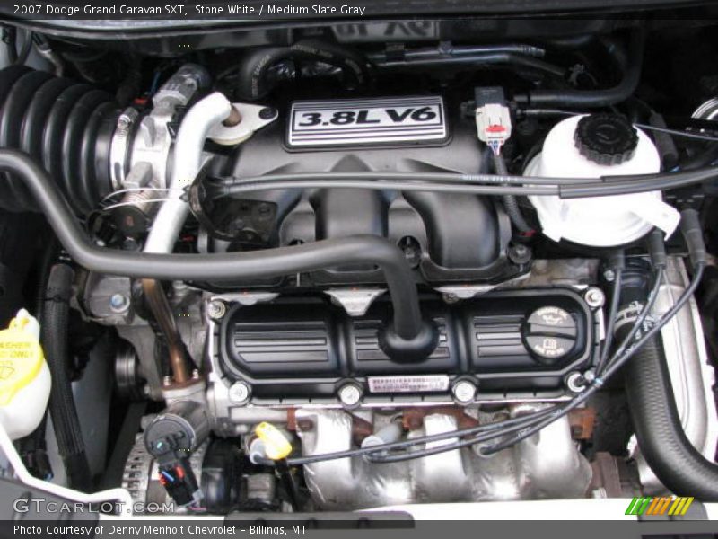 Stone White / Medium Slate Gray 2007 Dodge Grand Caravan SXT