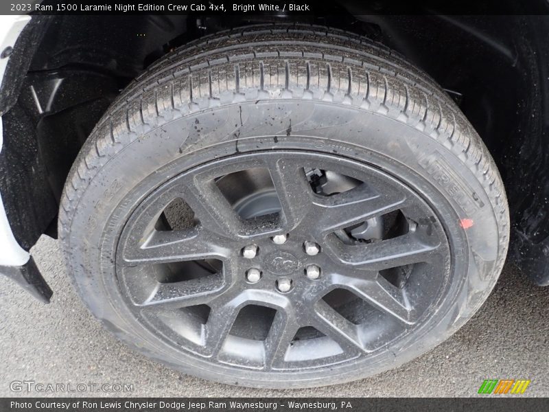 Bright White / Black 2023 Ram 1500 Laramie Night Edition Crew Cab 4x4
