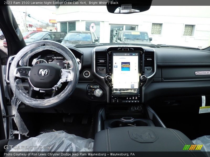 Bright White / Black 2023 Ram 1500 Laramie Night Edition Crew Cab 4x4