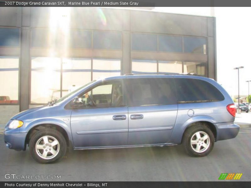 Marine Blue Pearl / Medium Slate Gray 2007 Dodge Grand Caravan SXT