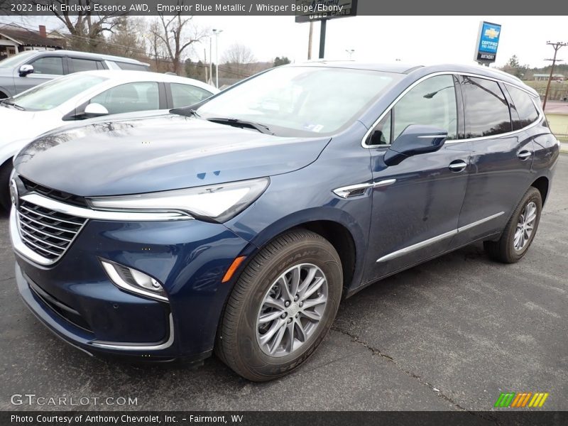 Emperor Blue Metallic / Whisper Beige/Ebony 2022 Buick Enclave Essence AWD