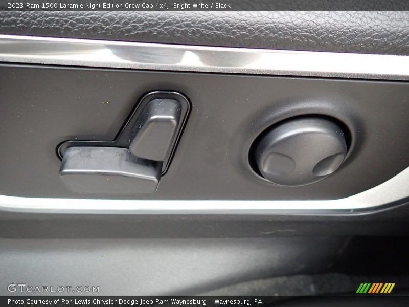 Bright White / Black 2023 Ram 1500 Laramie Night Edition Crew Cab 4x4