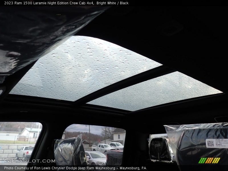 Bright White / Black 2023 Ram 1500 Laramie Night Edition Crew Cab 4x4
