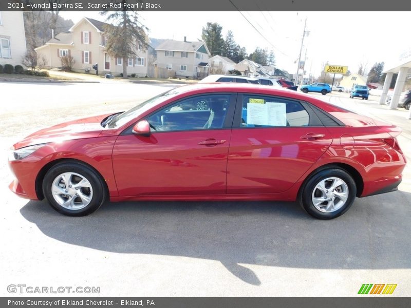 Scarlet Red Pearl / Black 2021 Hyundai Elantra SE