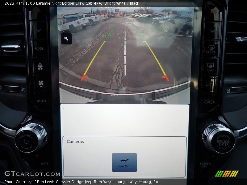 Bright White / Black 2023 Ram 1500 Laramie Night Edition Crew Cab 4x4