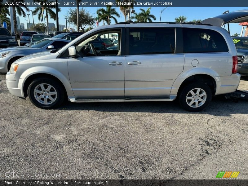 Bright Silver Metallic / Medium Slate Gray/Light Shale 2010 Chrysler Town & Country Touring