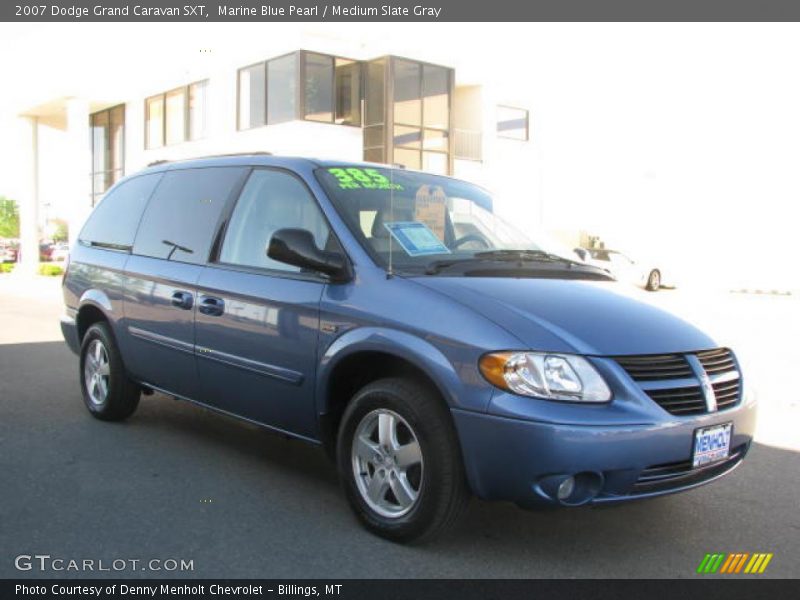 Marine Blue Pearl / Medium Slate Gray 2007 Dodge Grand Caravan SXT