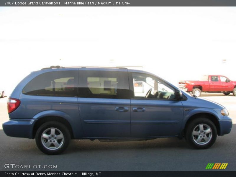 Marine Blue Pearl / Medium Slate Gray 2007 Dodge Grand Caravan SXT