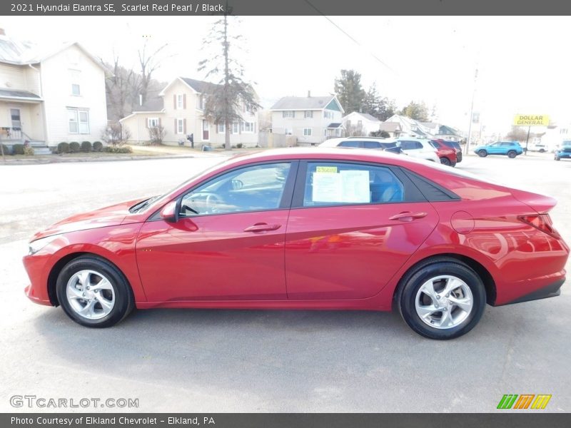 Scarlet Red Pearl / Black 2021 Hyundai Elantra SE