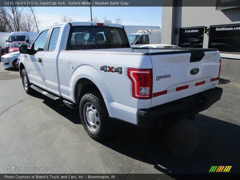 Oxford White / Medium Earth Gray 2015 Ford F150 XL SuperCab 4x4